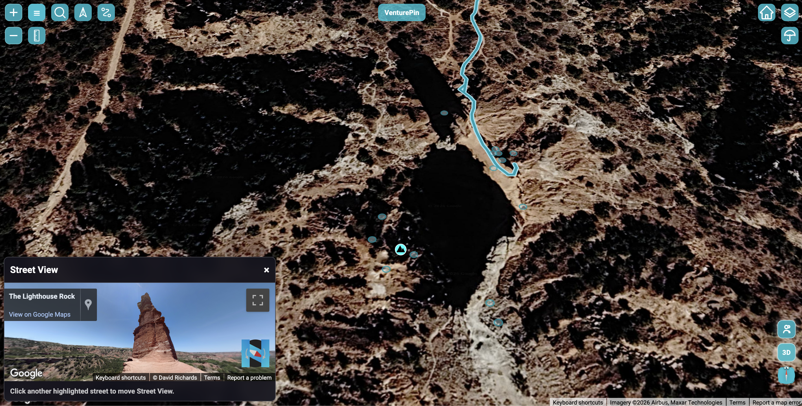 VenturePin Web App Street View